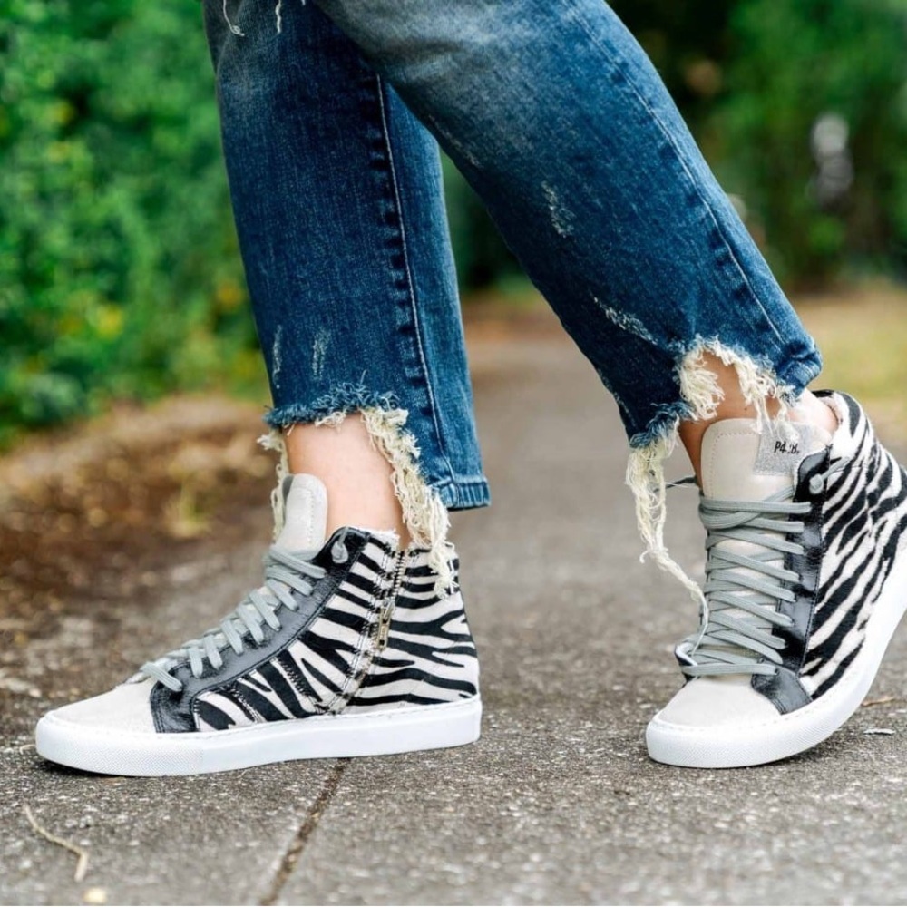 P448 Star Zebra High Top Sneaker